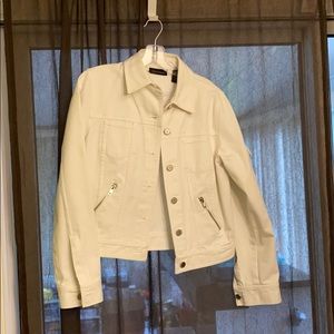 White denim jacket